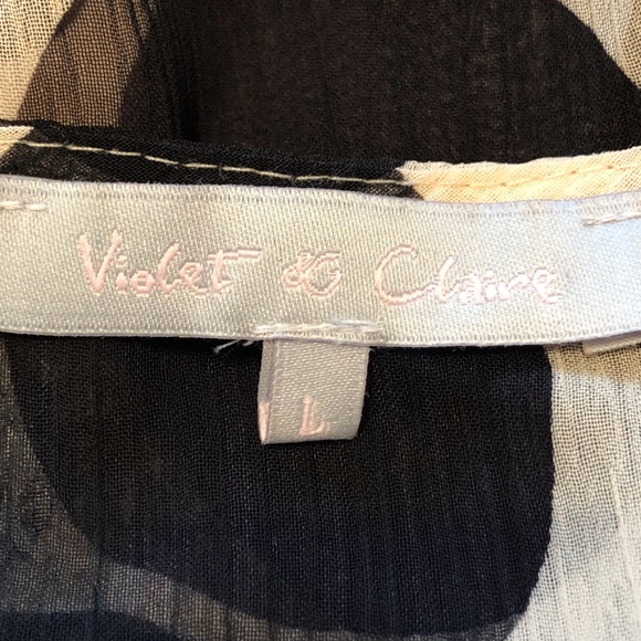 Violet & Claire Size L Polka Dot Sleeveless Top - Picture 5 of 5